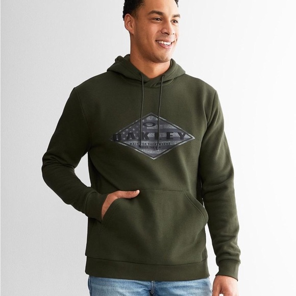 EUC Oakley Men’s Diamond Space Flag Hooded Sweatshirt Sz Medium - Picture 1 of 8